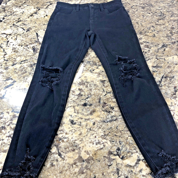 Size 0 American Eagle Hi - Rise Jegging Women’s The Dream Jean Distressed BD - Picture 2 of 16